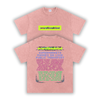 Overstimulated | Oversized Washed Tee | Blush