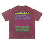 Overstimulated | Oversized Washed Tee | Brick