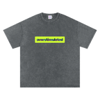 Overstimulated | Oversized Washed Tee | Charcoal