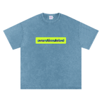 Overstimulated | Oversized Washed Tee | Denim