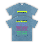 Overstimulated | Oversized Washed Tee | Denim