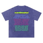 Overstimulated | Oversized Washed Tee | Indigo