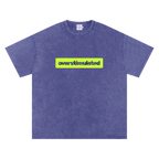 Overstimulated | Oversized Washed Tee | Indigo