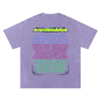Overstimulated | Oversized Washed Tee | Lilac