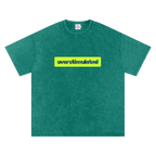 Overstimulated | Oversized Washed Tee | Moss