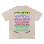 Overstimulated | Oversized Washed Tee | Natural