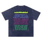 Overstimulated | Oversized Washed Tee | Navy