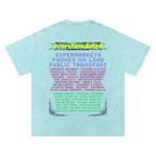 Overstimulated | Oversized Washed Tee | Ocean