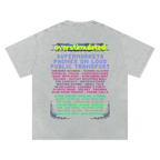 Overstimulated | Oversized Washed Tee | Platinum