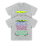 Overstimulated | Oversized Washed Tee | Platinum