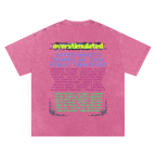 Overstimulated | Oversized Washed Tee | Rose