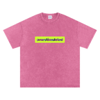 Overstimulated | Oversized Washed Tee | Rose