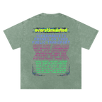 Overstimulated | Oversized Washed Tee | Sage