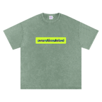 Overstimulated | Oversized Washed Tee | Sage