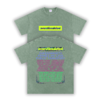 Overstimulated | Oversized Washed Tee | Sage