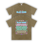 SLAY-DHD | Oversized Washed Tee | Army