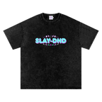 SLAY-DHD | Oversized Washed Tee | Black