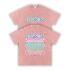 SLAY-DHD | Oversized Washed Tee | Blush