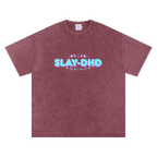 SLAY-DHD | Oversized Washed Tee | Brick