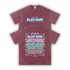 SLAY-DHD | Oversized Washed Tee | Brick