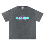 SLAY-DHD | Oversized Washed Tee | Charcoal