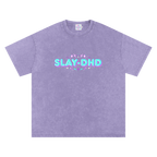 SLAY-DHD | Oversized Washed Tee | Lilac