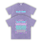 SLAY-DHD | Oversized Washed Tee | Lilac
