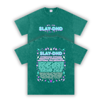 SLAY-DHD | Oversized Washed Tee | Moss