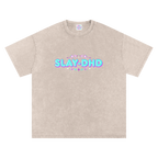 SLAY-DHD | Oversized Washed Tee | Natural