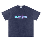 SLAY-DHD | Oversized Washed Tee | Navy