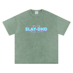 SLAY-DHD | Oversized Washed Tee | Sage