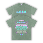 SLAY-DHD | Oversized Washed Tee | Sage
